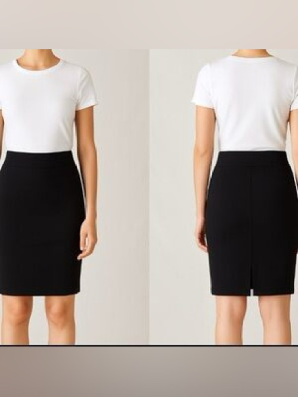 Labijou Black Bodycon Pencil Skirt with High Waist